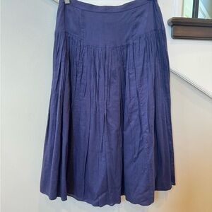 Neiman Marcus Pleated Midi Skirt